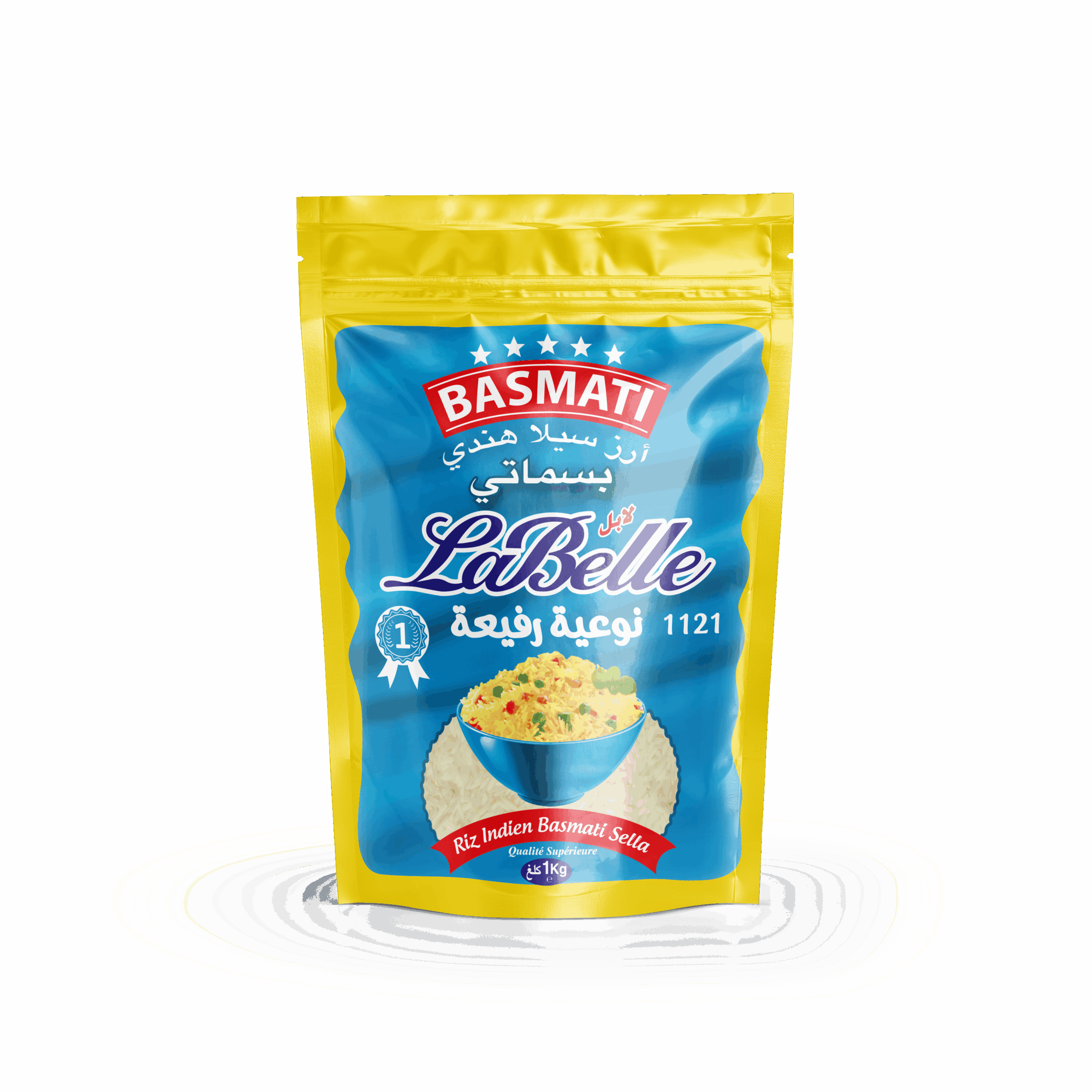 Riz Basmati LaBelle Doy Pack qualité supérieure 1 Kg