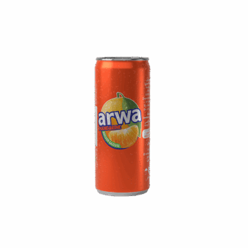 Arwa Orange : Boisson gazeuse en cannette de 34cl