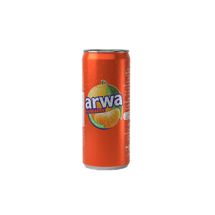 Arwa Orange : Boisson gazeuse en cannette de 34cl